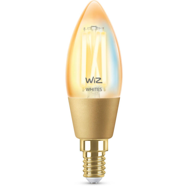 Produktbild för WiZ Filamentkronljus bärnstensgul 25 W C35 E14