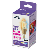 Miniatyr av produktbild för WiZ Filamentkronljus bärnstensgul 25 W C35 E14