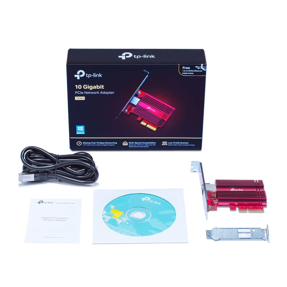 Produktbild för TP-Link TX401 nätverkskort Intern Ethernet 10000 Mbit/s