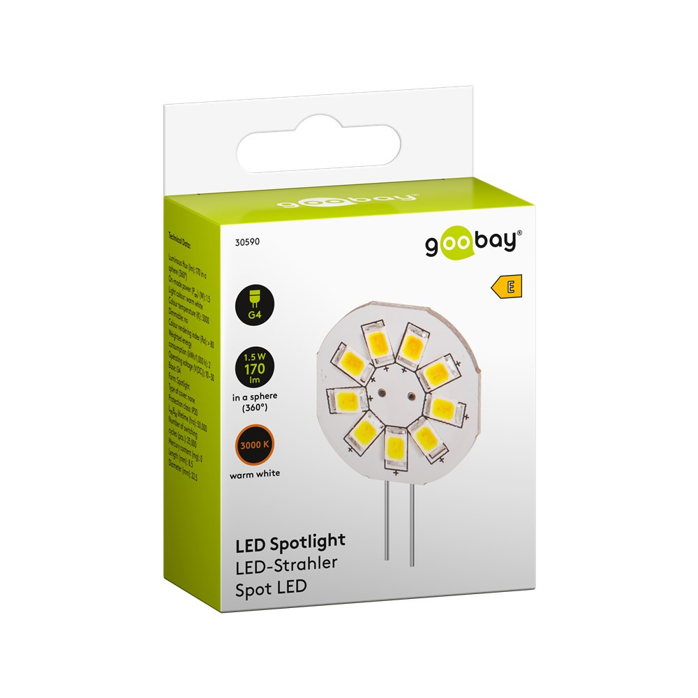 Produktbild för Goobay 30590 LED-lampor 1,5 W G4 E