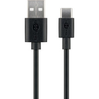 Miniatyr av produktbild för Goobay 59118 USB-kablar 0,5 m USB 2.0 USB A USB C Svart