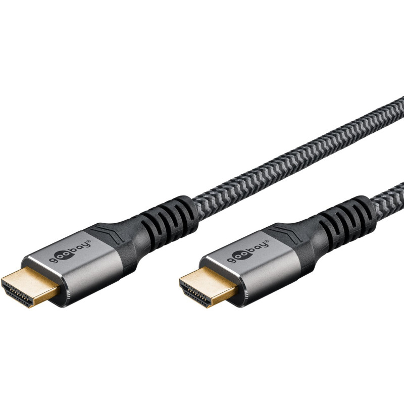 Produktbild för Goobay 64994 HDMI-kabel 2 m HDMI Typ A (standard) Grå