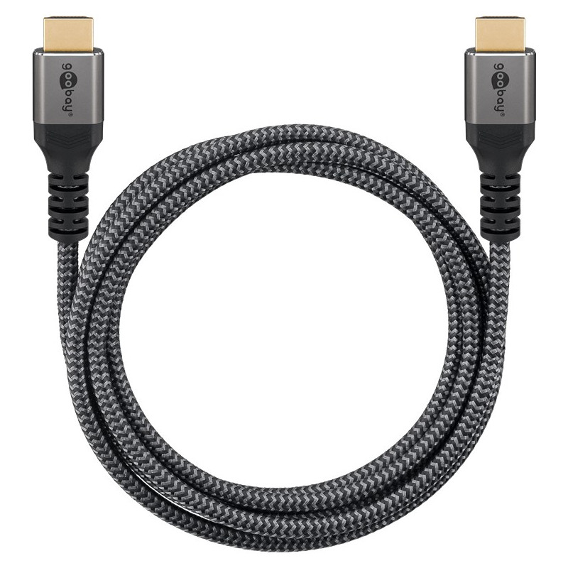 Produktbild för Goobay 64992 HDMI-kabel 0,5 m HDMI Typ A (standard) Grå