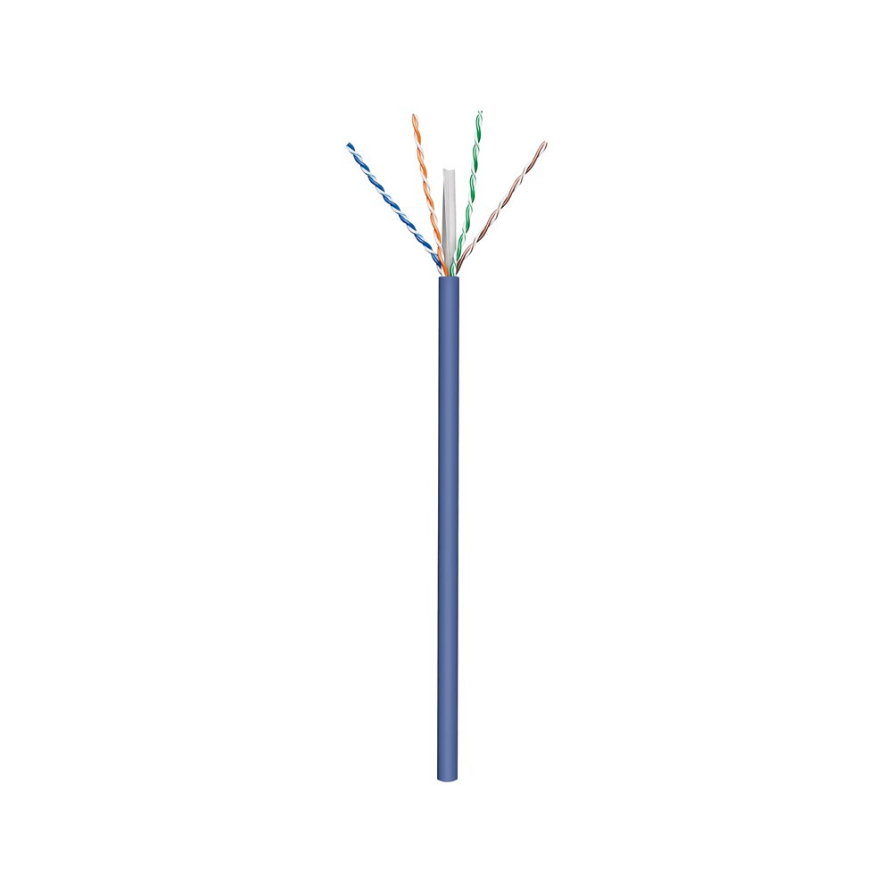 Produktbild för Goobay 96096 nätverkskablar Blå 100 m Cat6a U/UTP (UTP)