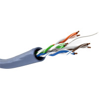 Produktbild för Goobay 96096 nätverkskablar Blå 100 m Cat6a U/UTP (UTP)