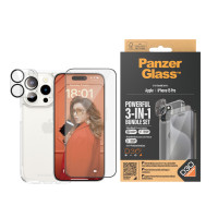 Produktbild för PanzerGlass B1173+2810 skärm- och baksidesskydd till mobiltelefon Genomskinligt skärmskydd Apple 1 styck