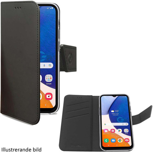 Celly Wally Wallet Case Galaxy A15 4G / A15 5G Svart