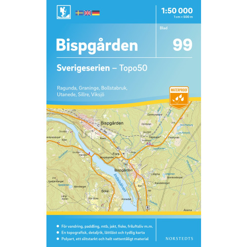 NORSTEDTS 99 Bispgården Sverigeserien Topo50 : Skala 1:50 000