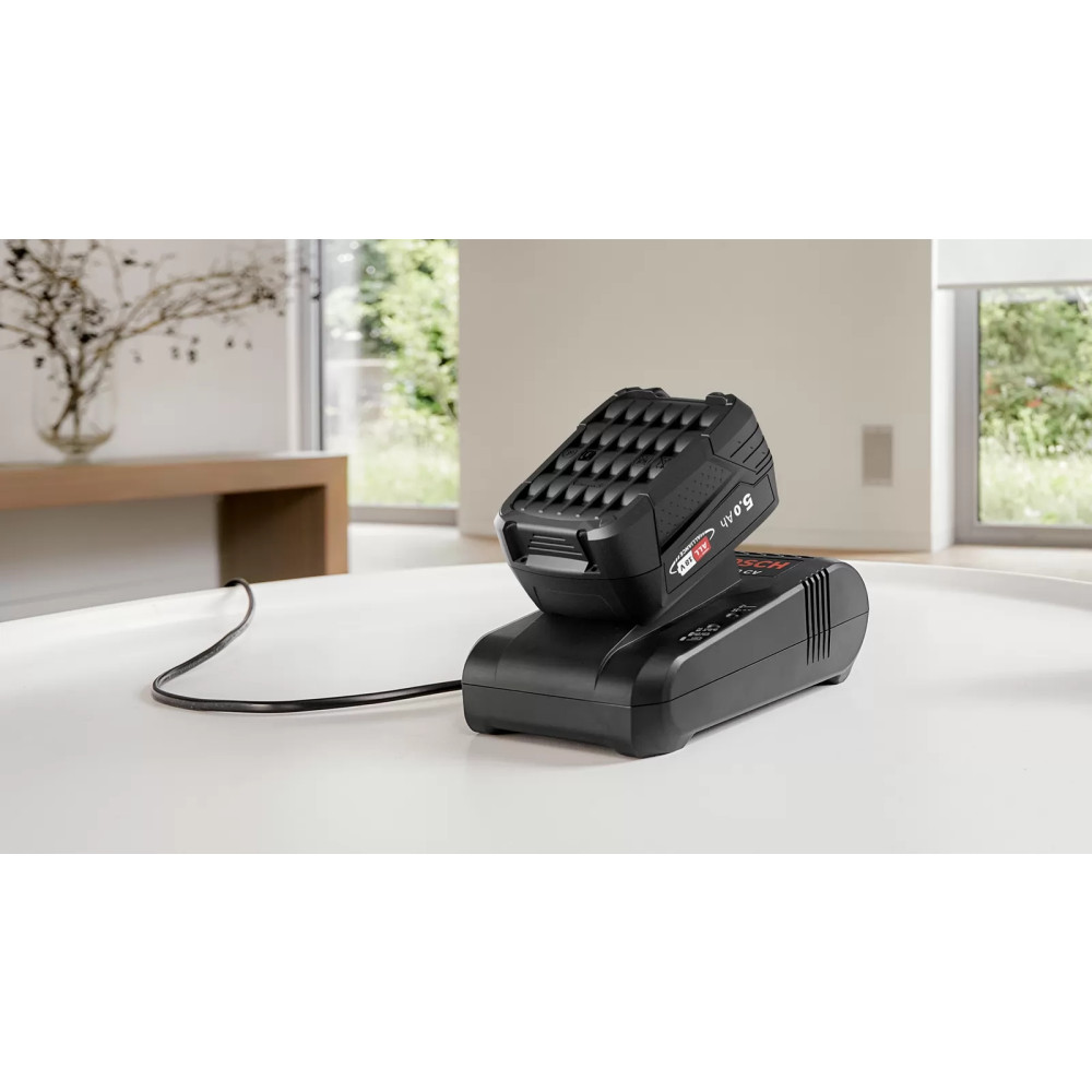 Produktbild för Bosch Serie 8 BSS825ALL upprättstående dammsugare och elektrisk sopborste Batteri Torr Utan påse Svart, Vit 5 Ah