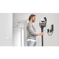 Produktbild för Bosch Serie 8 BSS825ALL upprättstående dammsugare och elektrisk sopborste Batteri Torr Utan påse Svart, Vit 5 Ah