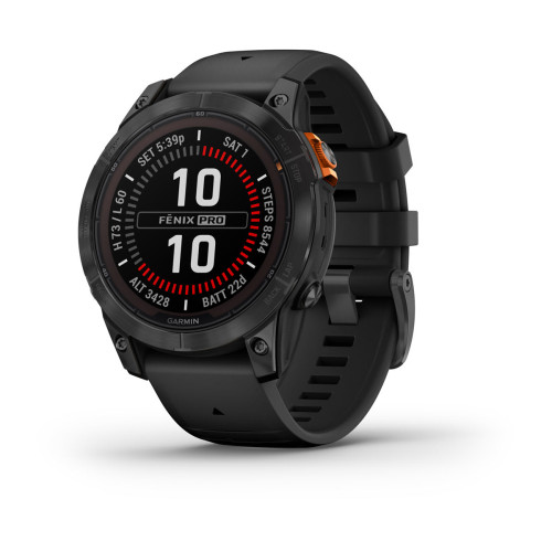 Garmin fēnix 7 Pro 3,3 cm (1.3") MIP 47 mm Digital 260 x 260 pixlar Pekskärm Grå Wi-Fi GPS - Smartklockor