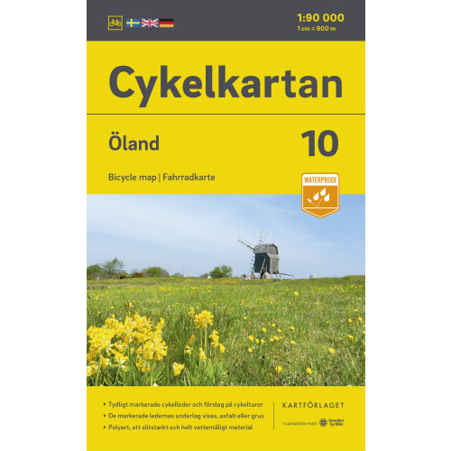 Kartförlaget Cykelkartan Blad 10 Öland 2023-2025