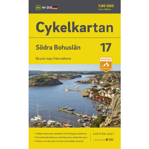 Kartförlaget Cykelkartan Blad 17 Södra Bohuslän 2023-2025