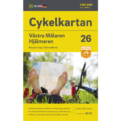 Kartförlaget Cykelkartan Blad 26 V:a Mälaren/Hjälmaren 2023-2025
