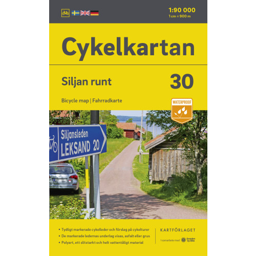 Kartförlaget Cykelkartan Blad 30 Siljan runt 2023-2025