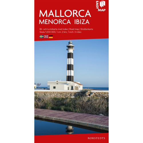 Kartförlaget Mallorca Menorca Ibiza EasyMap : Skala 1:200.000