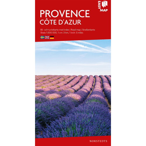 NORSTEDTS Provence Côte d'Azur EasyMap : Skala 1:300.000