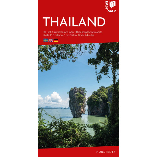 NORSTEDTS Thailand EasyMap : Skala 1:1,5milj