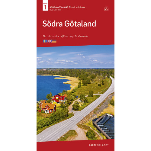 Kartförlaget Södra Götaland Bil & Turistkarta Nr 1 : Skala 1:250.000
