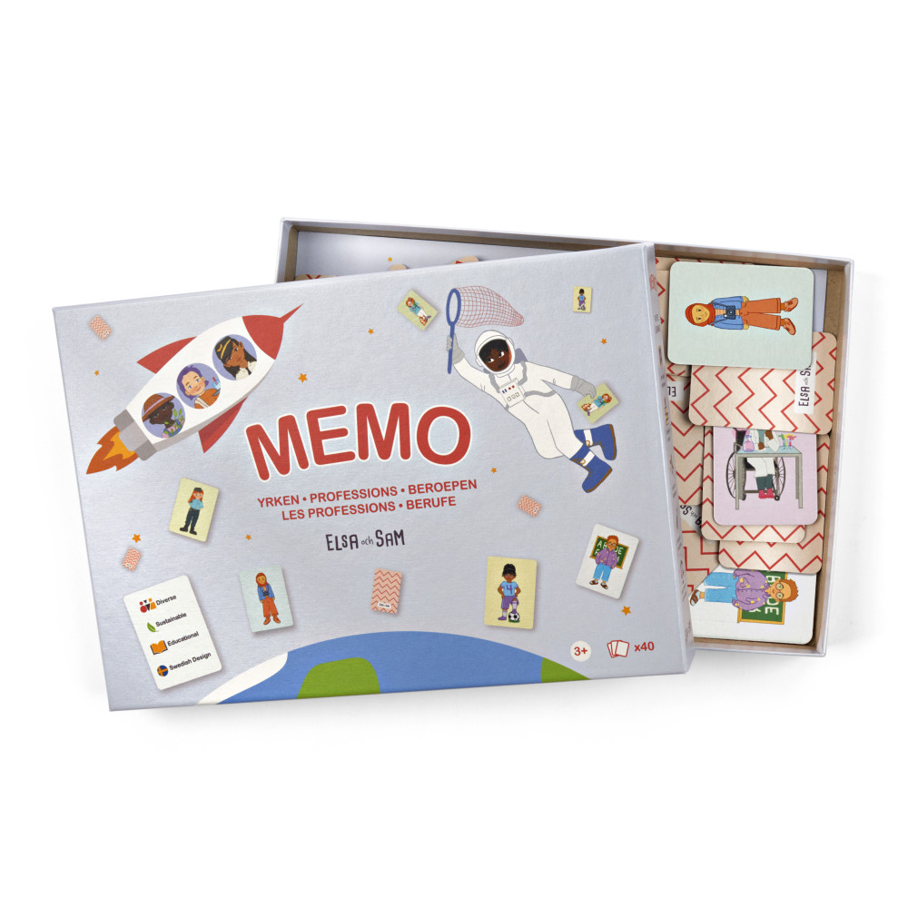 Produktbild för Memo Yrken (bok)
