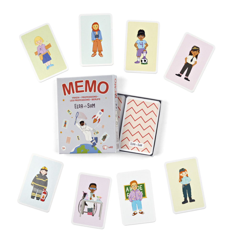 Produktbild för Memo Yrken - Resestorlek (bok)