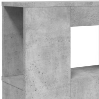 Produktbild för Sänggavel LED betonggrå 180x18,5x103,5 cm konstruerat trä