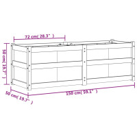 Produktbild för Odlingslåda 150x50x50 cm massivt douglasträ