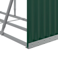 Miniatyr av produktbild för Vedställ grön 300x45x100 cm galvaniserat stål