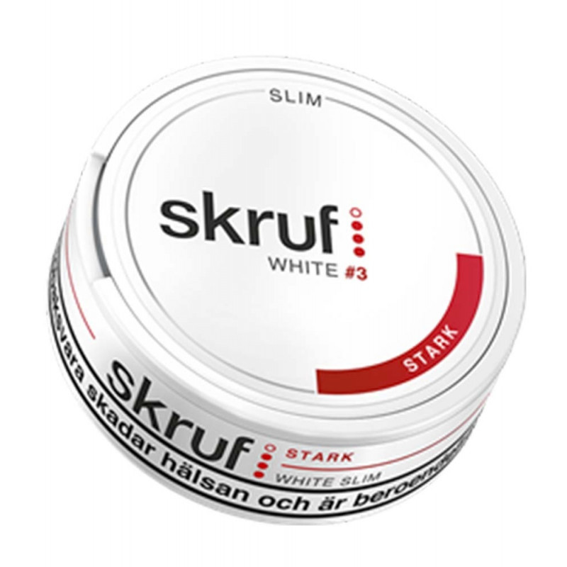 Produktbild för Slim Stark White Portionssnus 10-pack (utgånget datum)