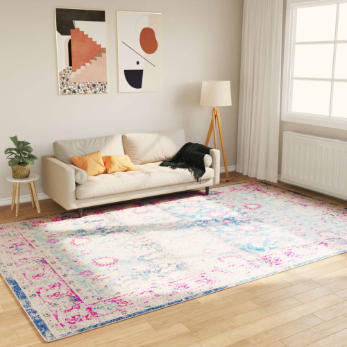 vidaXL Matta tvättbar flerfärgad 190x300 cm