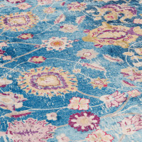 Produktbild för Matta tvättbar flerfärgad 190x300 cm