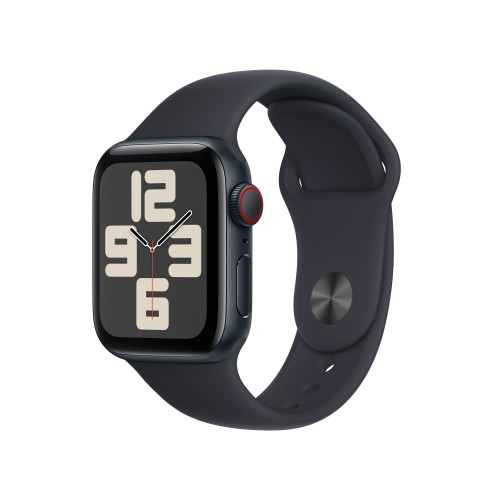 Apple Apple Watch SE OLED 40 mm Digital 324 x 394 pixlar Pekskärm 4G Svart Wi-Fi GPS