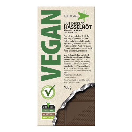 Green Star GRE VEGANCHOKLEKO100GHASS