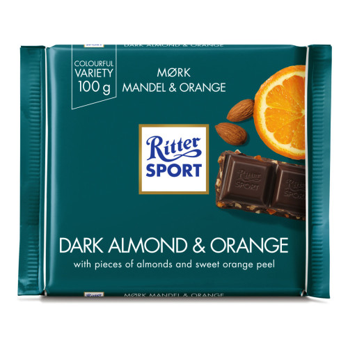 Ritter Sport RIT SPORT DARKALM ORA100G