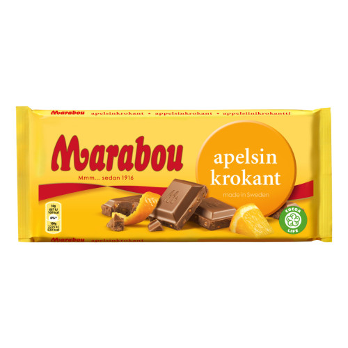 Marabou MAR APELSINKROKANT 200G