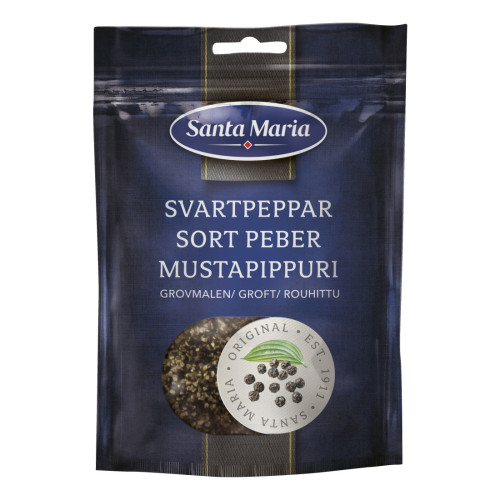 Santa Maria Svartpeppar Grovmalen 65 g