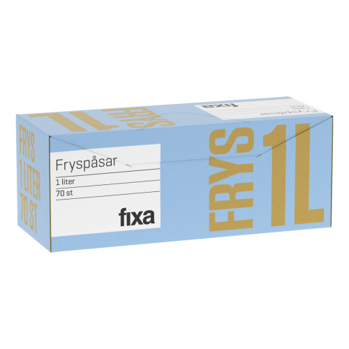 Fixa Fryspåse 1 Liter 70-pack