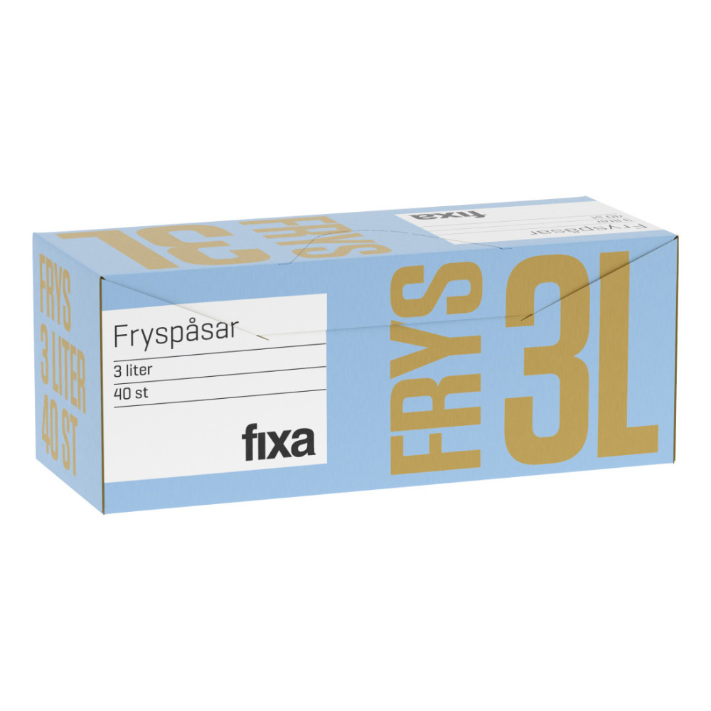 Produktbild för Fryspåse 3 Liter 40-pack