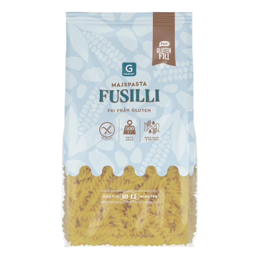 Produktbild för Fusilli Majspasta Glutenfri 500g