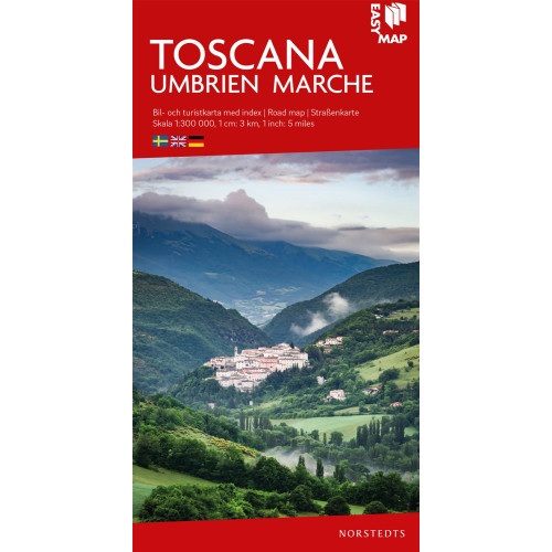 NORSTEDTS Toscana EasyMap : Skala 1:300.000