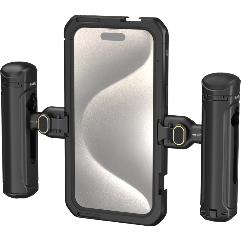 Produktbild för SmallRig 4392 Mobile Video Kit (Dual Handheld) for iPhone 15 Pro Max