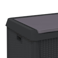 Produktbild för Dynbox med sittdyna antracit 125 l PP