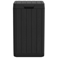 Produktbild för Soptunna för utomhusbruk antracit 38x38x65 cm PP