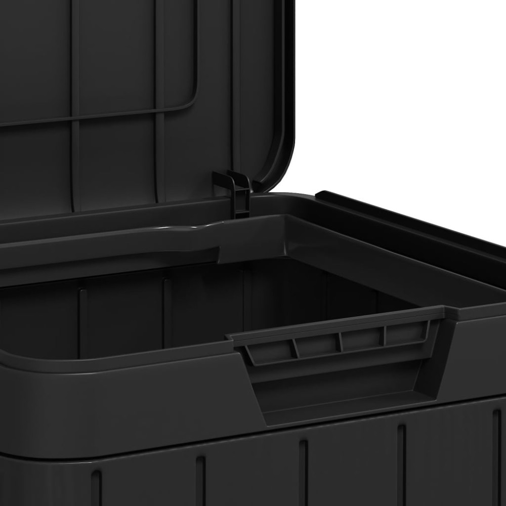 Produktbild för Soptunna för utomhusbruk antracit 38x38x65 cm PP