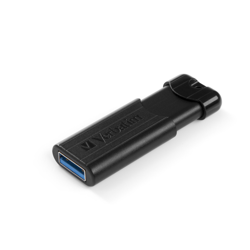 Produktbild för Verbatim PinStripe USB-sticka 128 GB USB Type-A 3.2 Gen 1 (3.1 Gen 1) Svart
