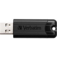 Miniatyr av produktbild för Verbatim PinStripe USB-sticka 128 GB USB Type-A 3.2 Gen 1 (3.1 Gen 1) Svart