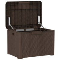 Produktbild för Dnybox med sittdyna brun 125 l PP