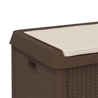 Produktbild för Dnybox med sittdyna brun 125 l PP