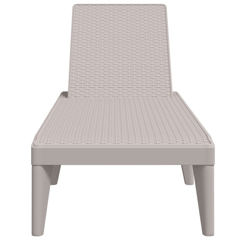 Produktbild för Solsäng cappuccino 186x60x29 cm PP