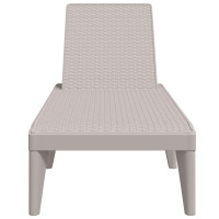 Produktbild för Solsäng cappuccino 186x60x29 cm PP